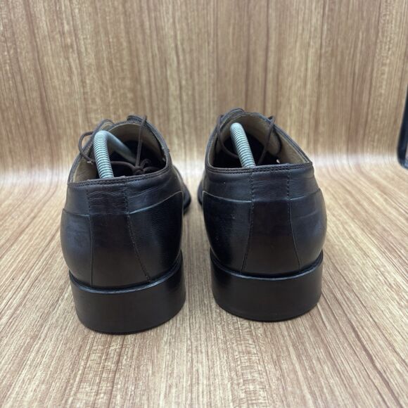 BALLY ROGERS CAP TOE MEN DRESS SHOES BROWN LEATHER OXFORD LACE‎ UP US 11.5 D main image 7